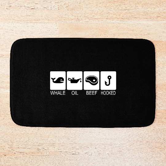 Whale Oil Beef Hooked Bath Mats