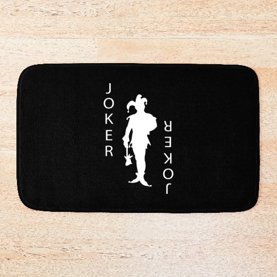 Joker Playing Card Gambling Bath Mats