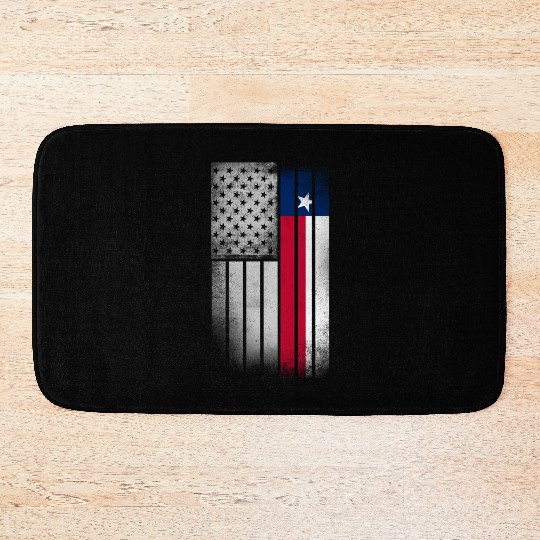 USA Vintage Texas State Flag Bath Mats