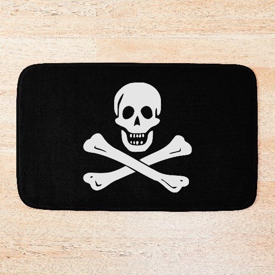Skull and Crossbones Bath Mats