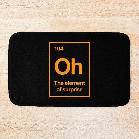 Oh, The Element of Surprise Bath Mats