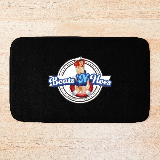 BOATS 'N HOES STEP BROTHERS SEXY LOGO Bath Mats