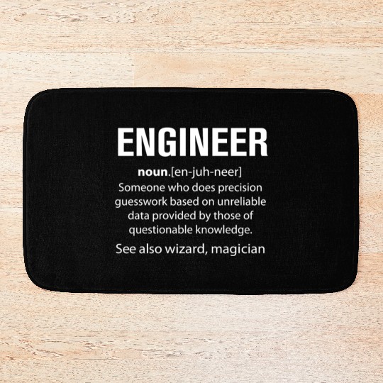 Engineer Does Precision Guess Work Bath Mats