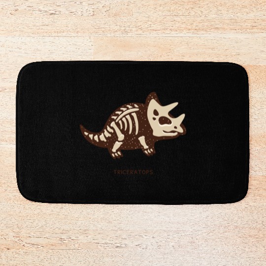Triceratops Bath Mats
