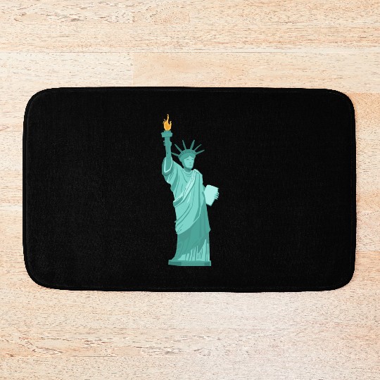 statue of liberty Bath Mats