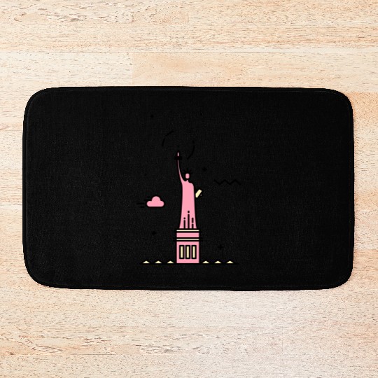 Statue of liberty Bath Mats