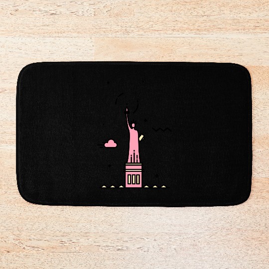 Statue of liberty Bath Mats