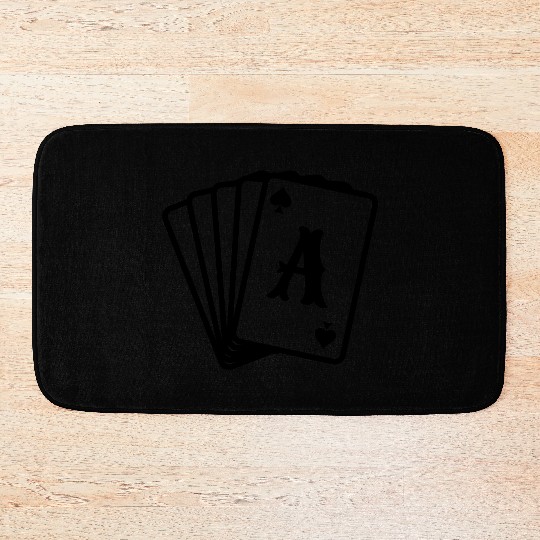 playing cards Bath Mats