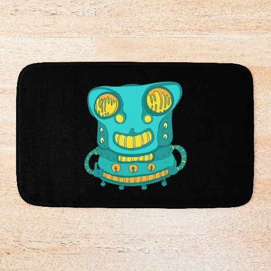 15 robot 22 png vectorstock 4842445 Bath Mats