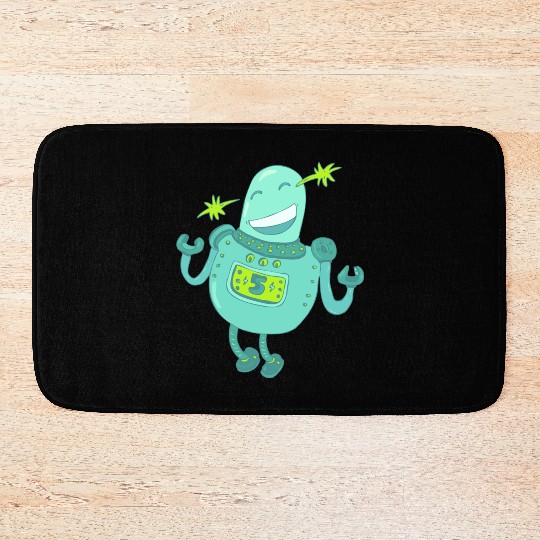 13 robot 20 png vectorstock 4842445 Bath Mats