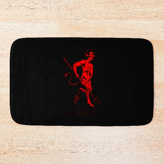 El Diablito The Devil Tarot Cards Readings Bath Mats