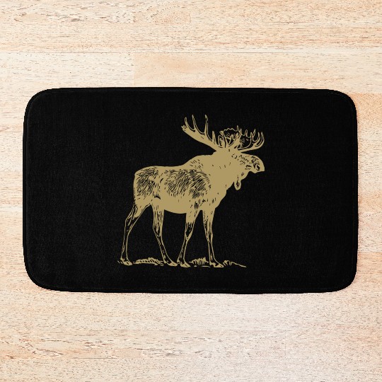 Animals Moose Bath Mats