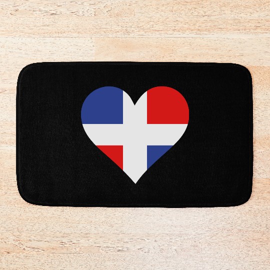 A Heart For The Dominican Republic Bath Mats