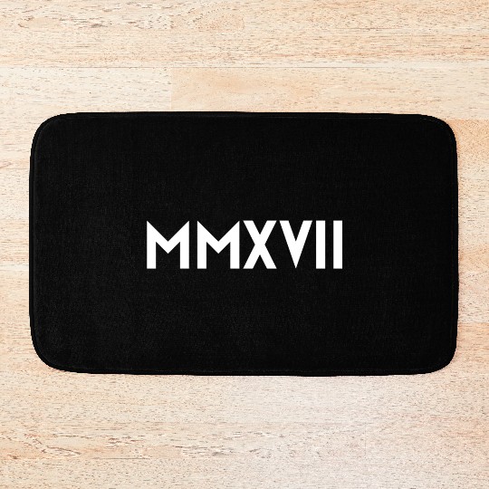 MMXVII White Bath Mats