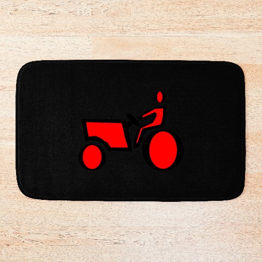 farmer gardener gardening scarecrow tractor38 Bath Mats