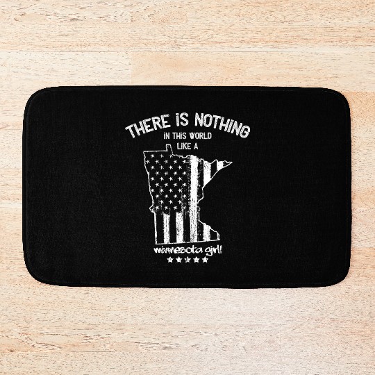 USA: Nothing In Like A Minnesota State Girl Gift Bath Mats