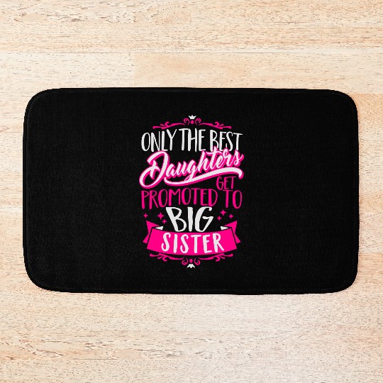 Best daughters get promoted to big Sister-Pregnant Bath Mats