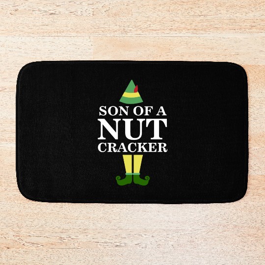 Funny Son of A Nutcracker Christmas Movie Quote Bath Mats