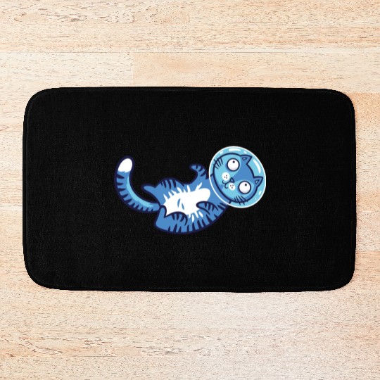 Space cat Bath Mats