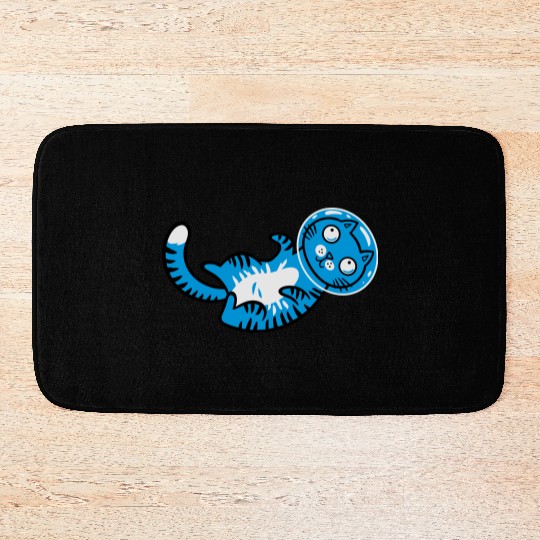 Space cat Bath Mats