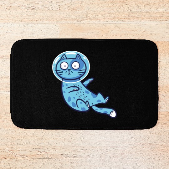 Space cat Bath Mats