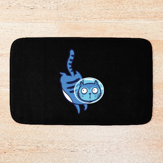 Space cat Bath Mats