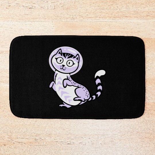 Space cat Bath Mats