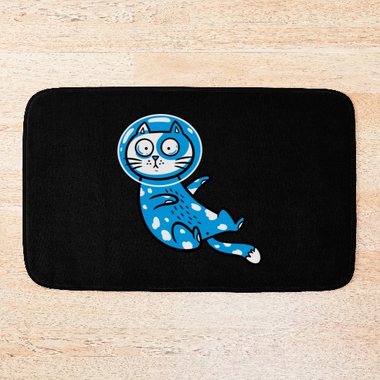 Space cat Bath Mats