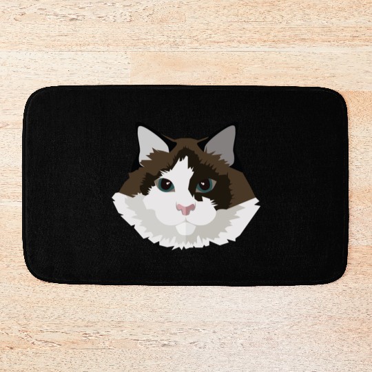 Cat face Bath Mats