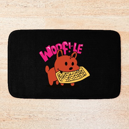 waffle dog Bath Mats