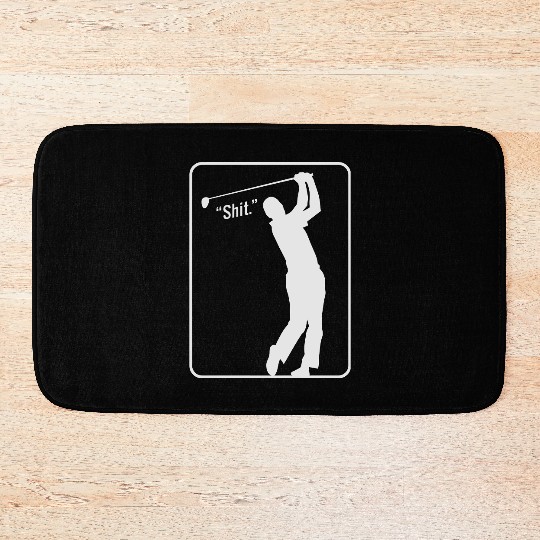 Golf Shot "Shit." Bath Mats