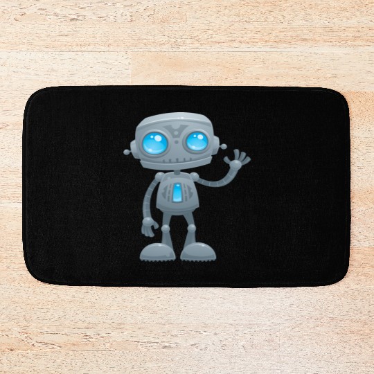 Waving Robot Bath Mats
