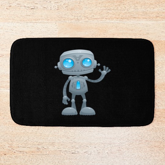 Waving Robot Bath Mats
