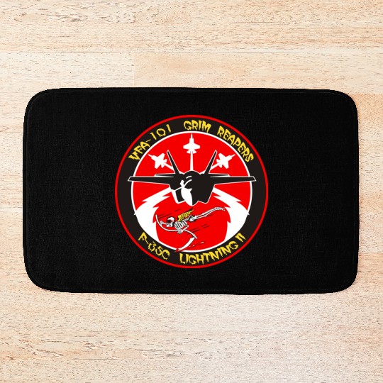 F-35 Lightning II VFA-101 Grim Reapers Bath Mats