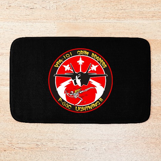 F-35 Lightning II VFA-101 Grim Reapers Bath Mats