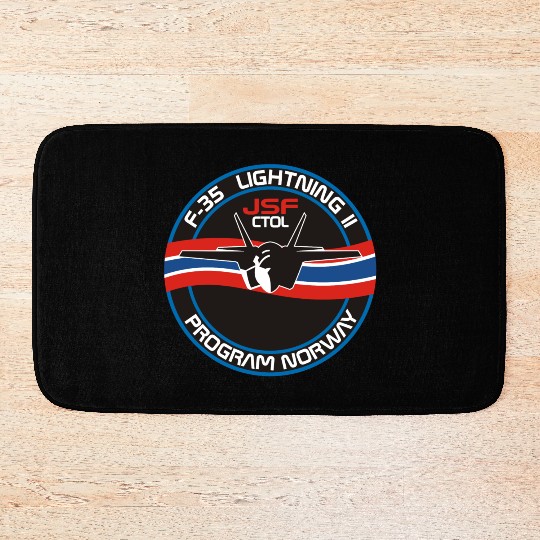 F-35 Lightning II Norway Bath Mats