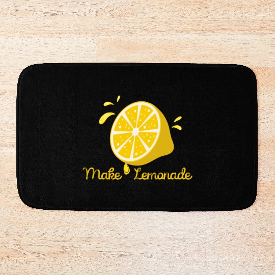 Make Lemonade From Life Lemons Bath Mats