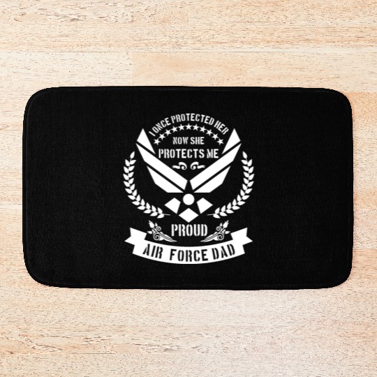 Proud Air Force Dad - USA military Bath Mats