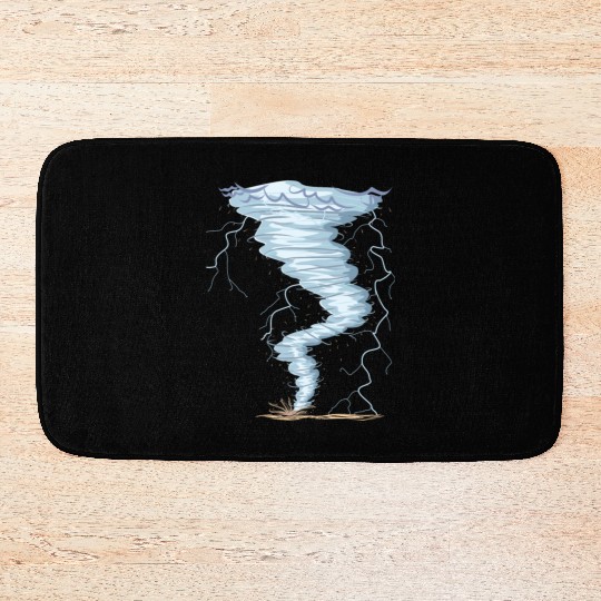Weather Tornado whirlwind Storm Hunter cool design Bath Mats