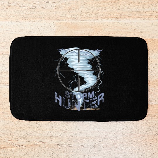 Weather Tornado whirlwind Storm Hunter cool design Bath Mats