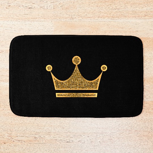 Vip golden crown monarch king vector image rap art Bath Mats