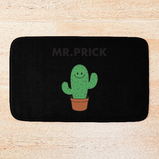 Mr Prick Men Funny Indie Style Slogan Hipster Mexi Bath Mats