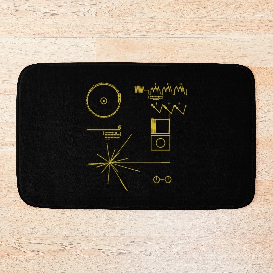 NASA golden record official image voyager Bath Mats