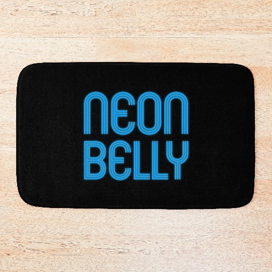 Jiu Jitsu BJJ Neon Belly Blue Light Bath Mats