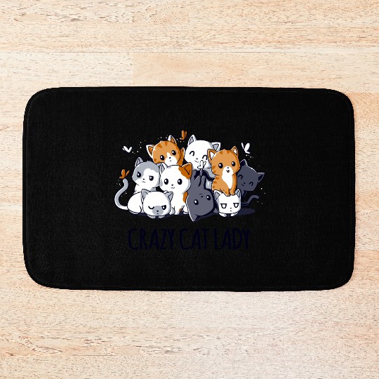 Crazy Cat Lady Bath Mats