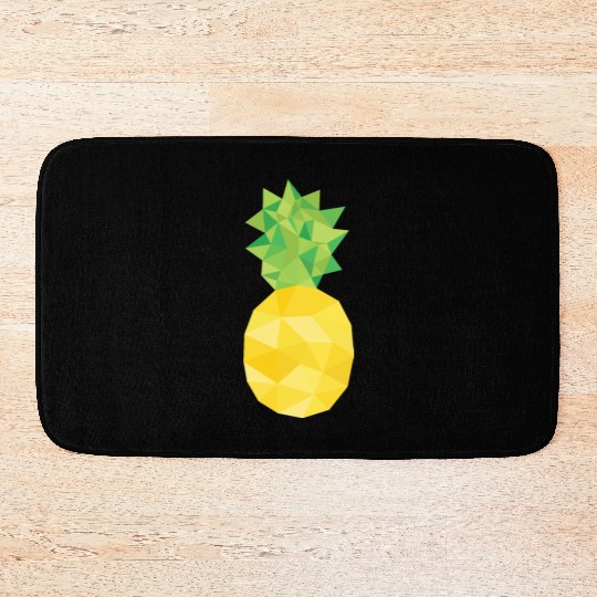 pineapple, pine apple, triangle, food Bath Mats