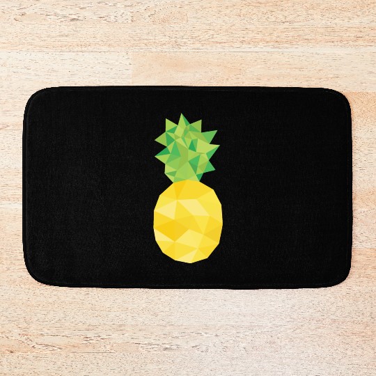 pineapple, pine apple, triangle, food Bath Mats