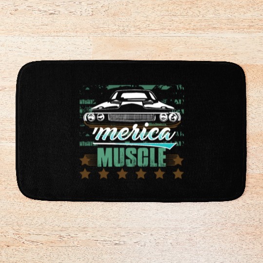'Merica Muscle Car Bath Mats