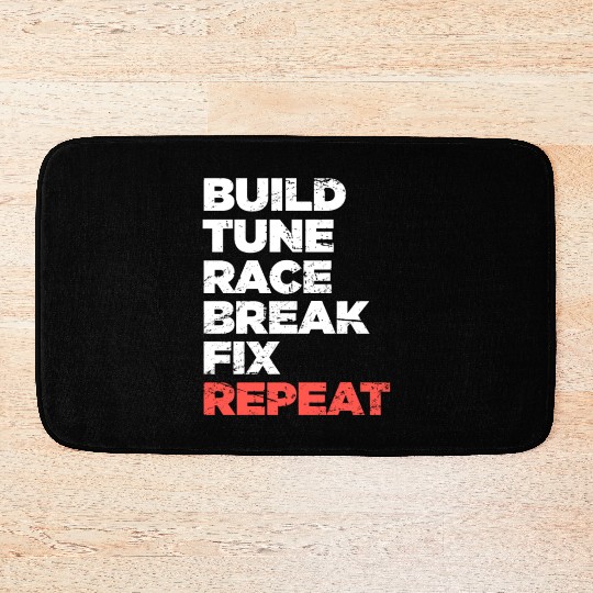 Funny Race Car Racing Gift Bath Mats