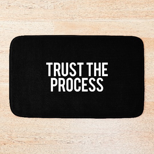 trust the process gym Bath Mats